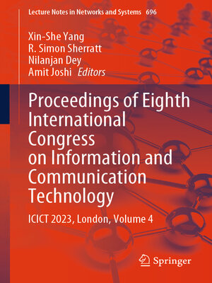 cover image of Proceedings of Eighth International Congress on Information and Communication Technology
